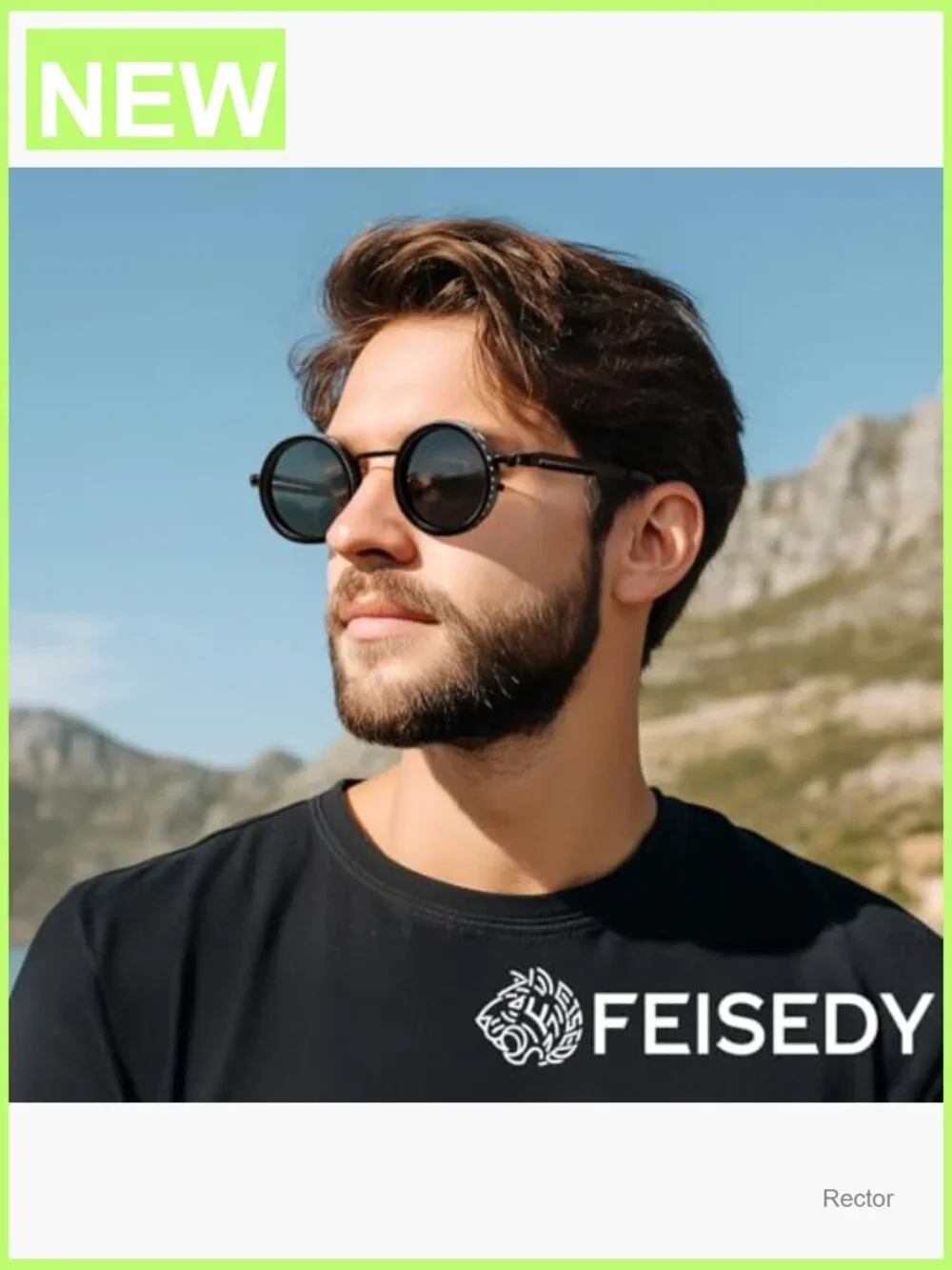 Steampunk Round Polarized Sunglasses UV400 Manual Dimming 9-Gear